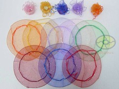 25/50/100pcs Circle Diameter:10″ Sequins Dotted Organza Pouches Jewelry Gift Bag