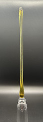 Beautiful Hand blown Colorful Crystal Footless Long Stem Champagne Flutes & Vase
