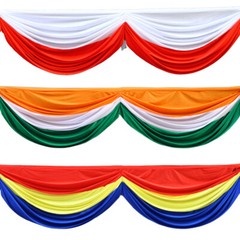 1/2m Detachable Gauze Curtain Swag for Wedding Church Stair Handrail Decoration