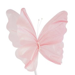 2 Pack Realistic Artificial Butterfly Decoration with Standing Base for Wedding