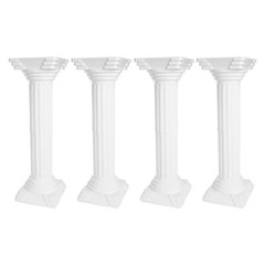 4pcs Roman Column For Wedding Landscaping Pillar Event Decorative Columnar White
