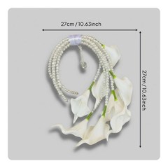 White Calla Lily Hand Arrangement Realistic Look Calla Lily Bridal Arrangement