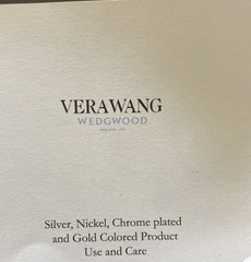 VERA WANG WEDGWOOD ~WITH LOVE~2 PIECE GOLD CAKE SERVING SET-NEW IN BOX FREE SHIP