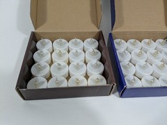 Lot of 50 Battery Operated NOT INCLUDED! Flickering Mixed LED Tealights Light