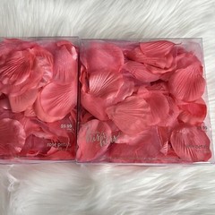 Studio His & Hers Coral Pink Decor Rose Petals 2 Packs Bundle