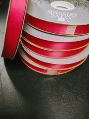 #3 McGinley Satin, Valeria Red, 100 Yard Acetate Ribbon 9/16″ for Corsages/Bows