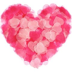 10000 Pieces Valentine Heart Paper Confetti Tissue Party Decoration Table