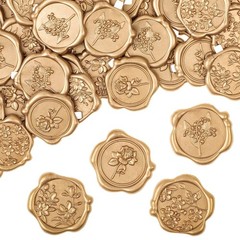 60Pcs Wax Seal Stickers, Wedding Invitation Envelope Seal Stickers Adhesive B…