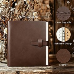 Artmag Photo Album 4×6 200 Photos, Thick Leather Cover Picture Album with 30 …