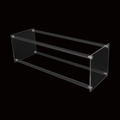 10Pcs Acrylic Clear Vase, 7.9×7.9×23.6In Rectangular Flower Display Stand,