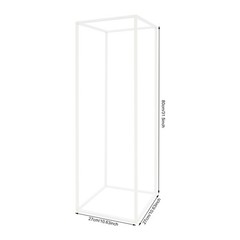White 20 PCS Geometric Flower Stand For Wedding, Flower Stand 10.63*10.63*31.5in