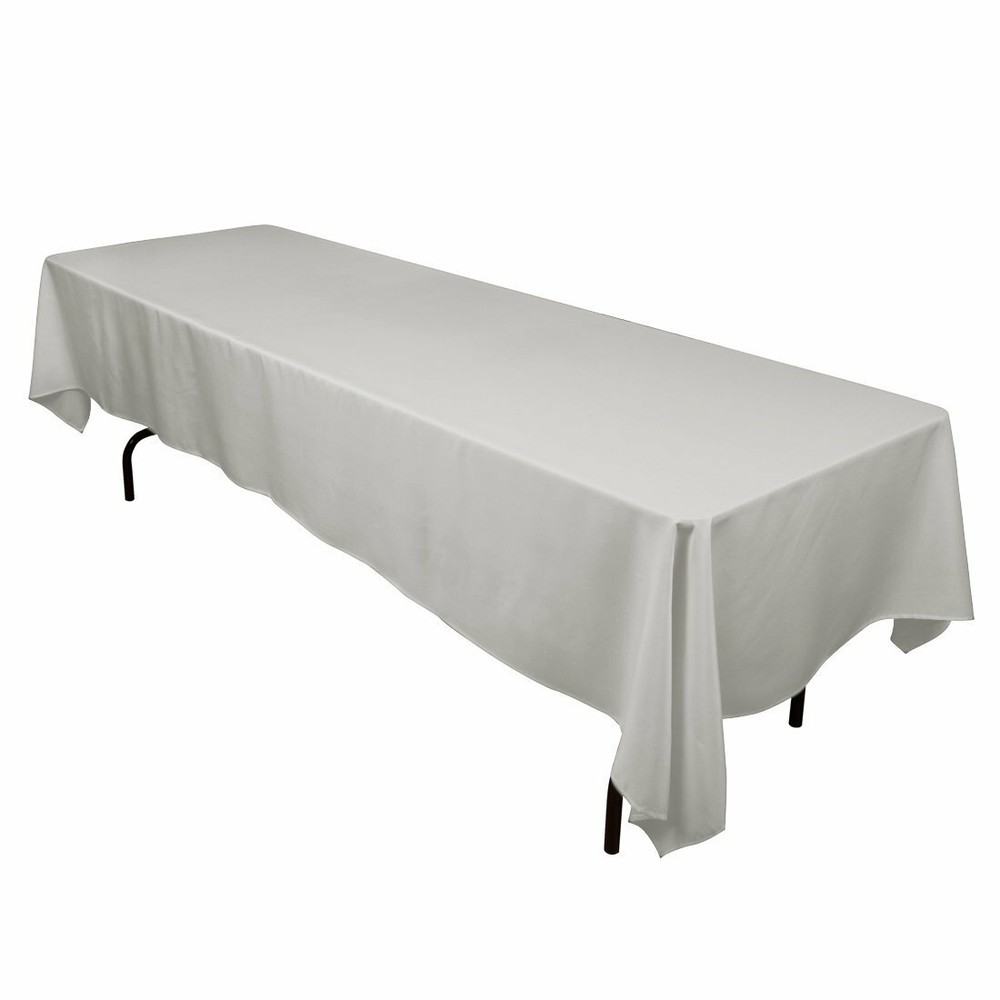 10 Polyester Tablecloths RECTANGULAR 60″ x 126″ Inch Hotel 25 COLORS SALE USA