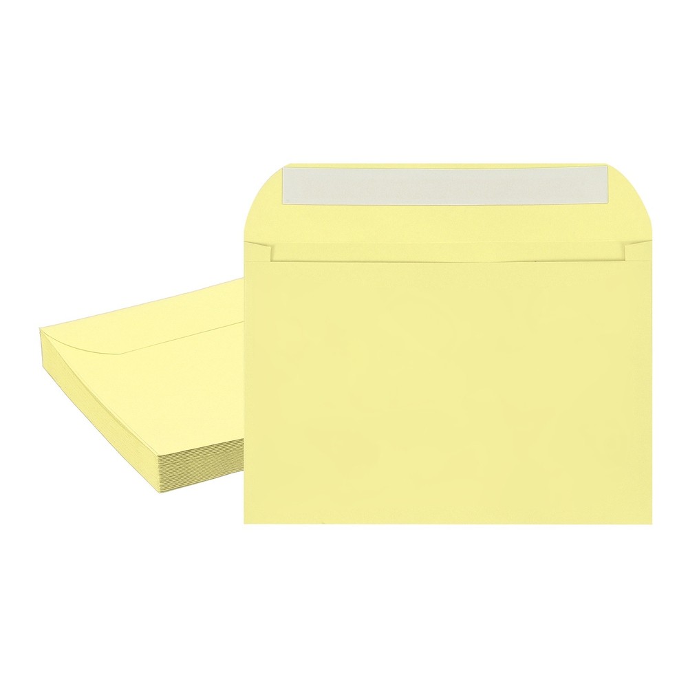 20 Pcs Self Sealing Envelopes 7.8×5.5 Inch for Invitations A7 Light Yellow