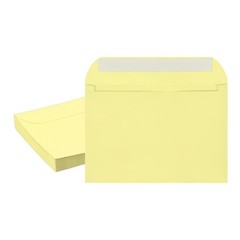 20 Pcs Self Sealing Envelopes 7.8×5.5 Inch for Invitations A7 Light Yellow
