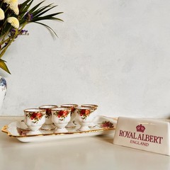 Royal Albert Old Country Roses Egg Cups – Set of 6 Bone China