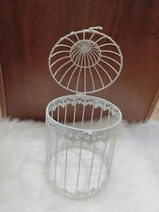 Bird Cage Wishing Well Alternative For Wedding Money Gift Round Metal Birdcage