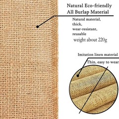(TM) 12 X 108» Natural Hessian Table Runners Rustic Burlap Wedding Jute Part…