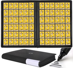 D DACCKIT 3600 Pockets Card Binder，Premium Large 36-Pocke Ringless Tradin