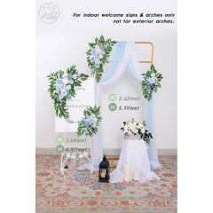 Silk Flower Wedding Bouquet Arch Decorations Easy Setup Durable Floral Swags New