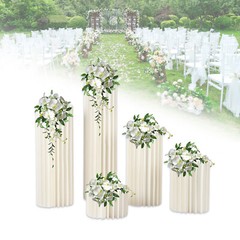 20-100cm Flower Stand Plinth Floral Display Wedding Centerpieces Stand 5 Pack