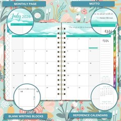 Planner 2026-2027 – Weekly Monthly Planner form July 2026 to June 2027, Green