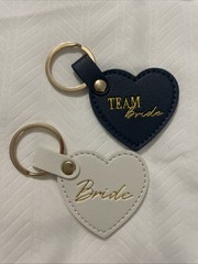 Bride Gifts For The Wedding Party, Keychain ‘Team Bride’ Wedding favor Blue