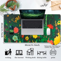 Bloss Green Mouse Pad, Clearance Overstock Limited Stock Discontinued Size La…