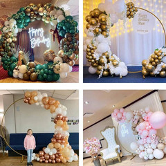 Metal Wedding Arch Backdrop Stand Round Backdrop Stand Stable Balloon Arch Stand
