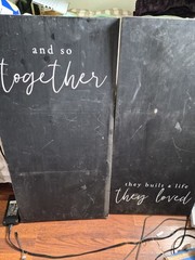 SOME NWT/USED: HUGE Wedding Decor Lot Miscellaneous Signage, Lanterns, Tulle