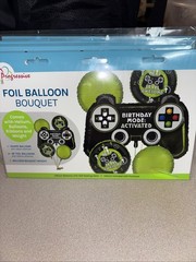 Birthday Mode, Activated Foil, Balloon Bouquet, Five Piece, Balloon With Weight