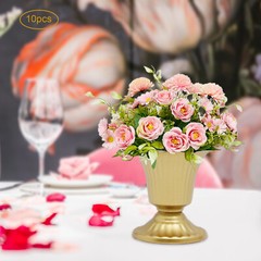 10Pcs Mini Metal Wedding Centerpieces Flower Vase Gold For Wedding Party New USA