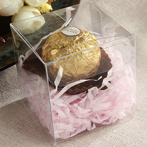 Lot of 50 100 200 pcs Clear Anti Scratch Wedding Party Favor Gift Candy Boxes