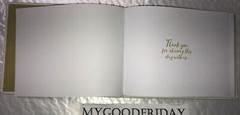 C.R.Gibson Gold Glitter Guest Book *On Sale For Limited Time