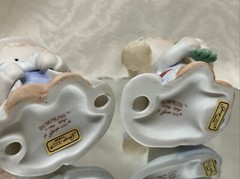 Bumpkins Bisque Porcelain Bride & Groom Figurines Fabrizio George Cake Toppers