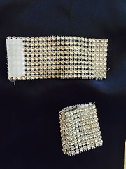 Lot Of 15 Rhinestone Clip Diamond Bouquet Napkin Sash Chair Wedding Party Decor