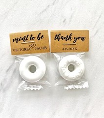 50 Personalized wedding mints, affordable wedding favors, mint to be favors