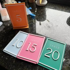 Custom Wedding Table Sign Acrylic Wedding Table Numbers Wedding Table Decor