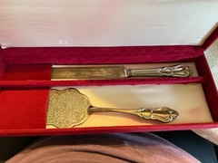 Silver Cake Knife and Serving Tools – Perfect for Weddings