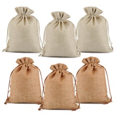 25-50pcs Burlap Gift Bags Drawstring Bag Jewelry Pouch Wedding Party Favor US