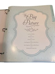 Workman Publishing Wedding Planner Organizer Blue Beige 3 Ring Binder w/Pockets