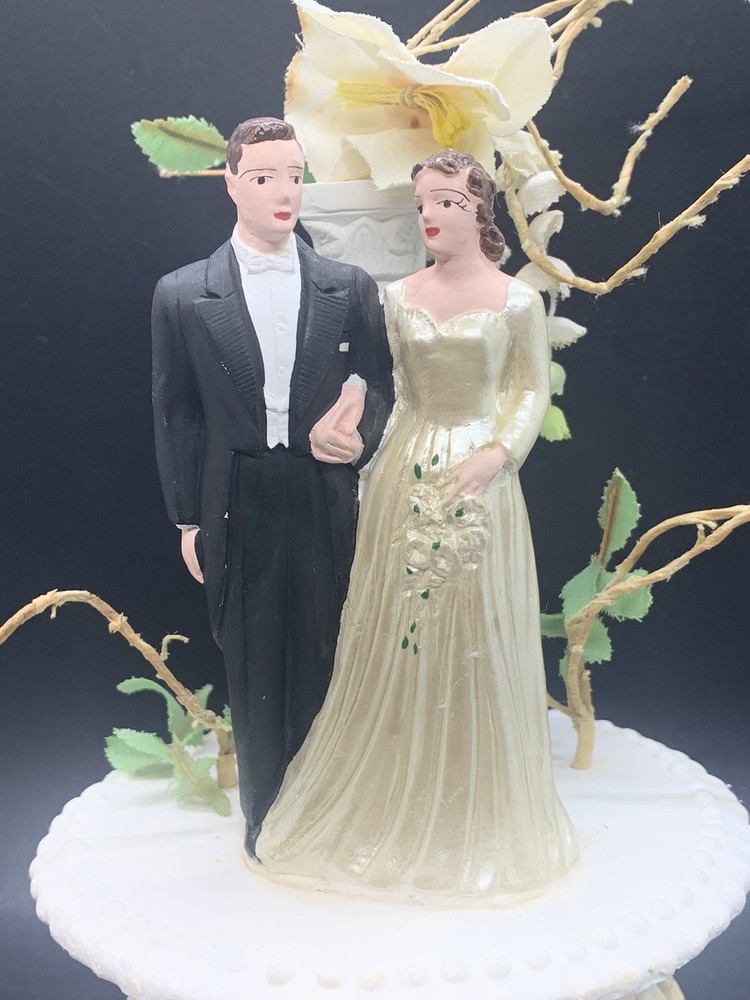 Vintage 1930’s Wedding Cake Topper Artistic Ornament #191