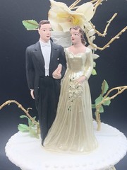 Vintage 1930’s Wedding Cake Topper Artistic Ornament #191