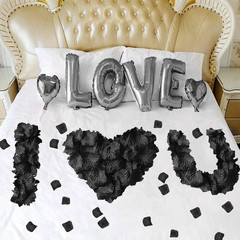 SITUMEIZI 3000PCS Black Rose Petals for Romantic Night for Her Set Flowers Weddi