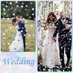 Yuanchu Multicolor Round Confetti, 6000 Pieces Paper Small, Blue and White