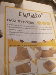 Eupako Bakery Boxes – 4×4.25″ – 50 Pieces – Includes Twine