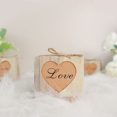 25 NATURAL FAVOR BOXES Rustic Wooden Design Party Gift Holders Wedding Supplies