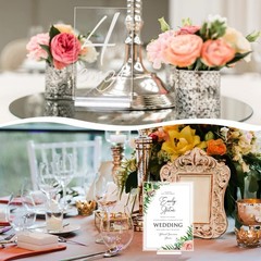 20 Pieces Acrylic Place Card Holders 2 Inch Clear Stands Base with 3 mm Card …