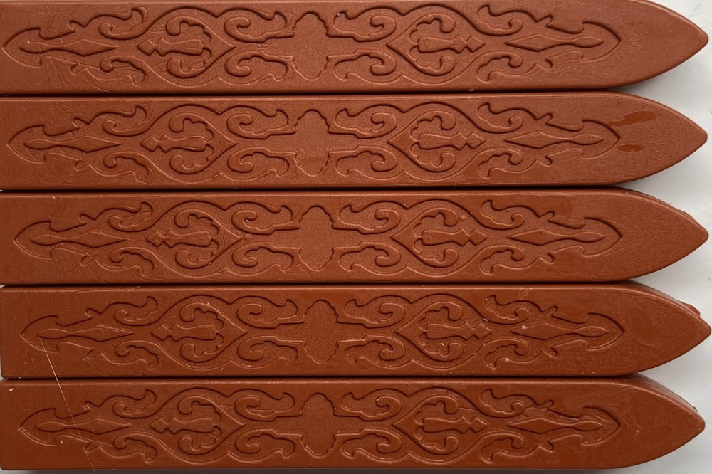 Brick Red Wickless Sealing Wax, 5 Sticks, for beautiful Wax Seals!