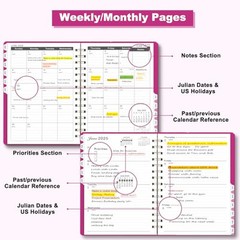 2025 Planner, Weekly Monthly Planner 2025, JAN.2025 to DEC.2025, 8.4″×6″,