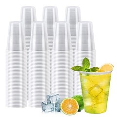 600 Pack 7 oz Clear Plastic Cups, Disposable Cold Water Cups, Ideal 7OZ-600Pack